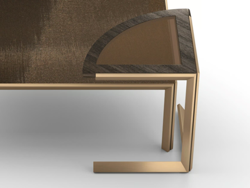 GRANDANGOLO - Triangular crystal side table by F.lli Orsenigo - view 2
